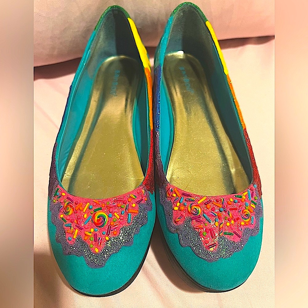 Cute Handmade Candy low wedges - Picture 1 of 16